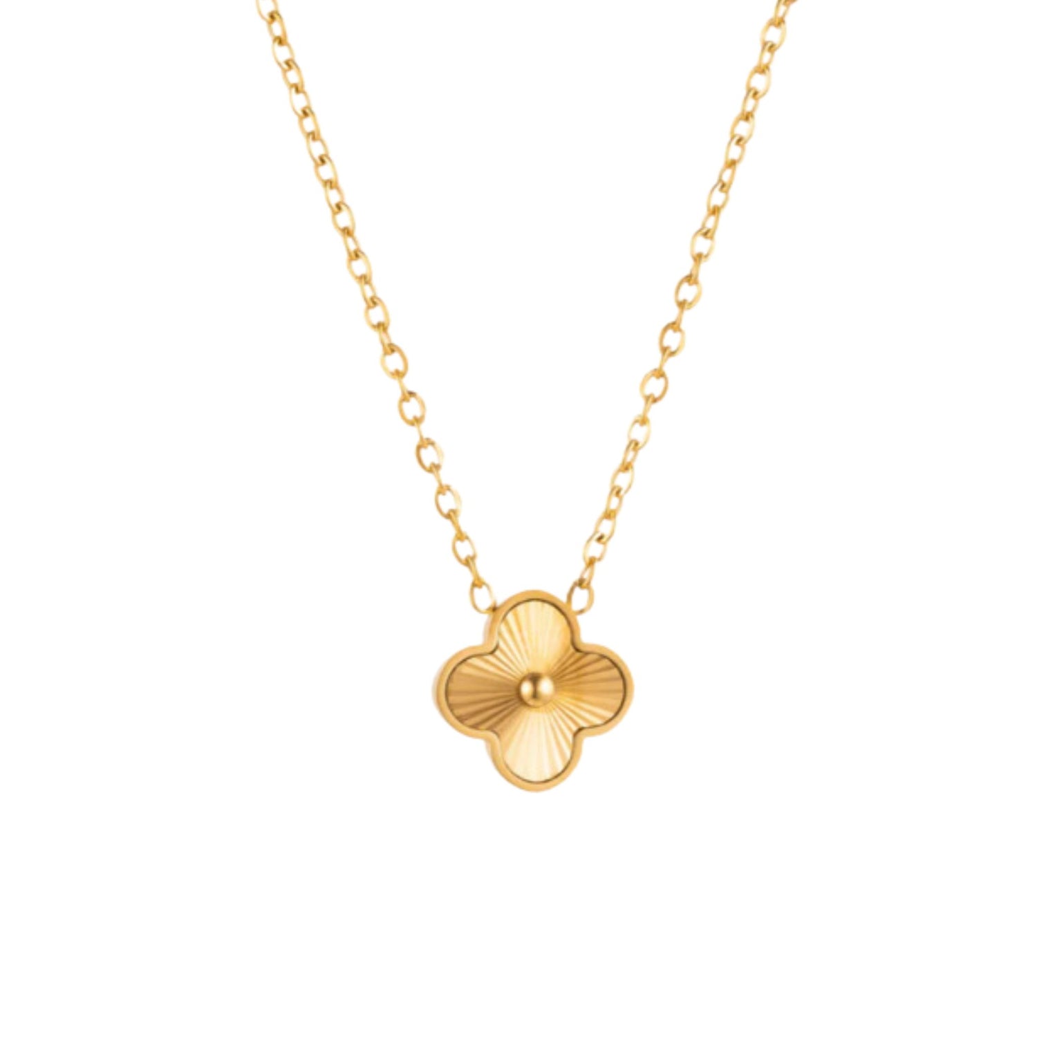 Goldene Clover Halskette