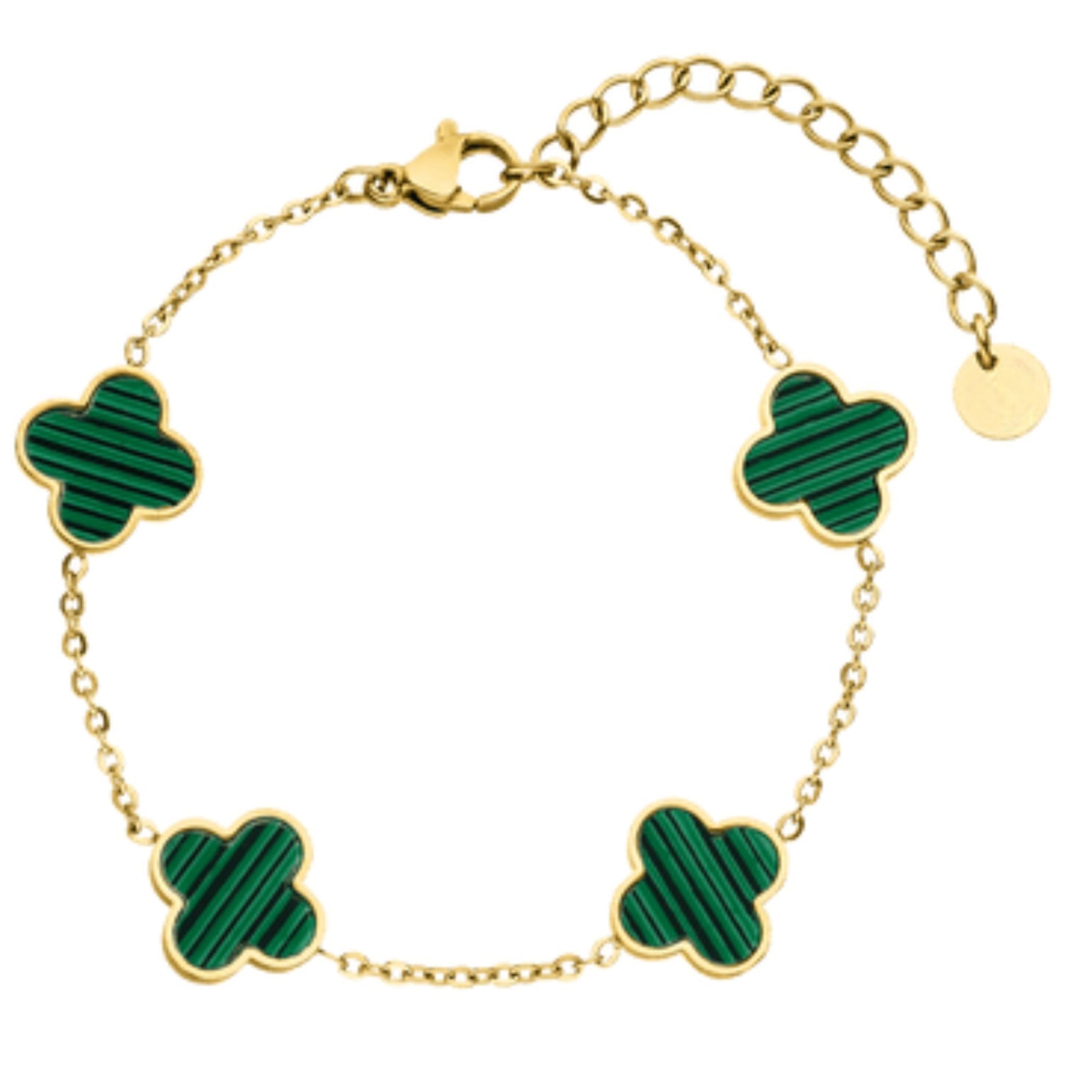 Grünes Clover Armband
