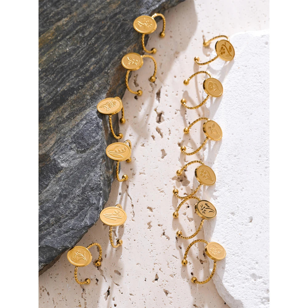 Geburtsblume Ring